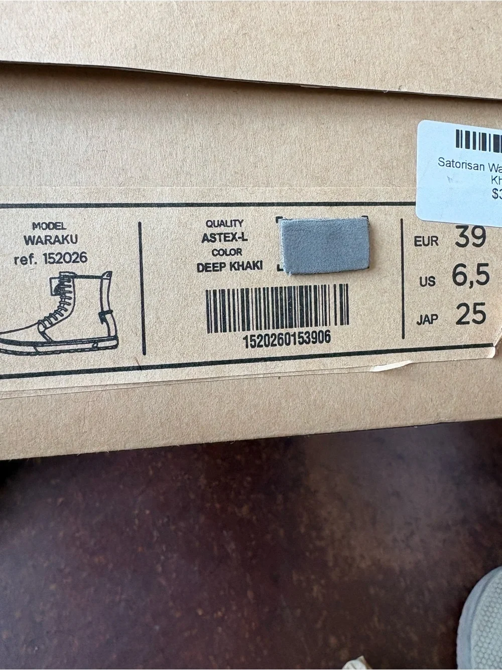 Santorisan Waruku Boot Size 39